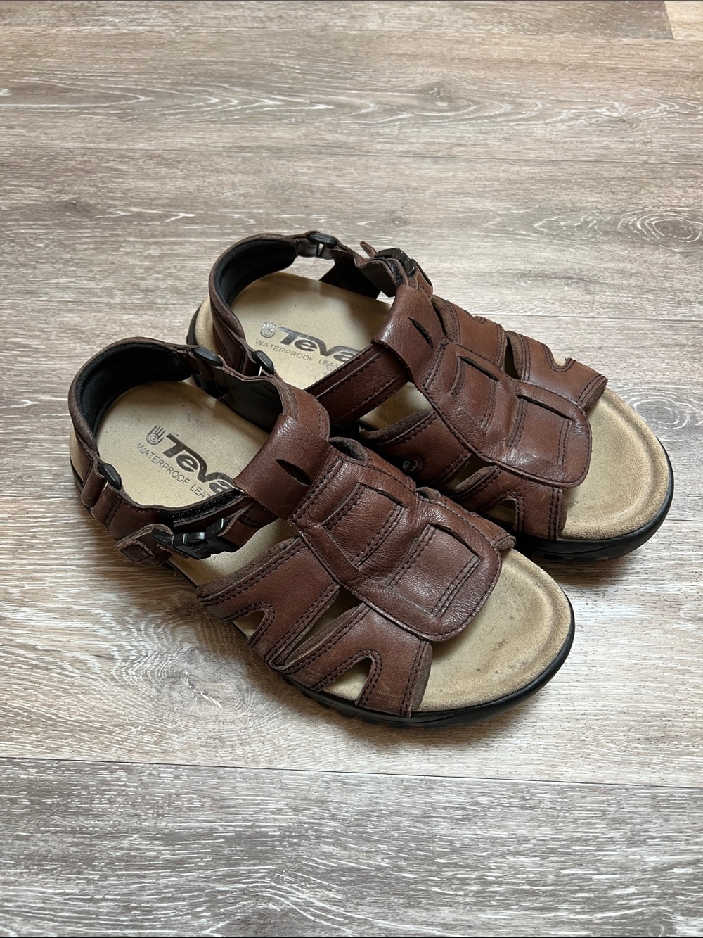 Teva Brown Leather Sandals